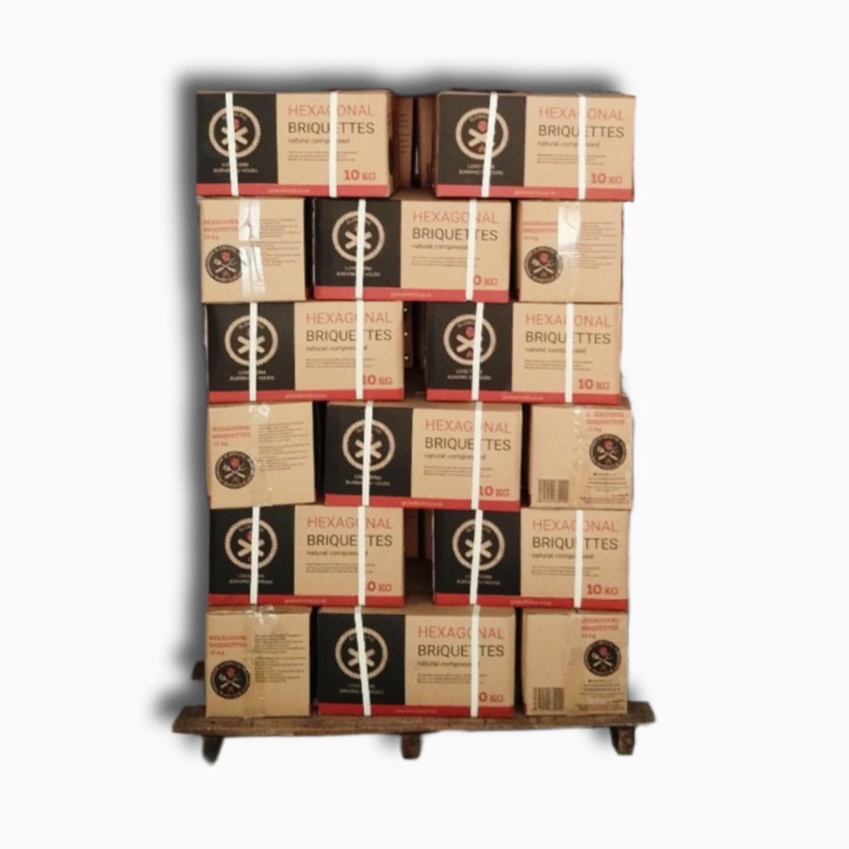 Natural Compressed Hexagonal Briquettes Pallet - Globaltic