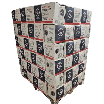 HazelHex Briquettes 10kg Pallet