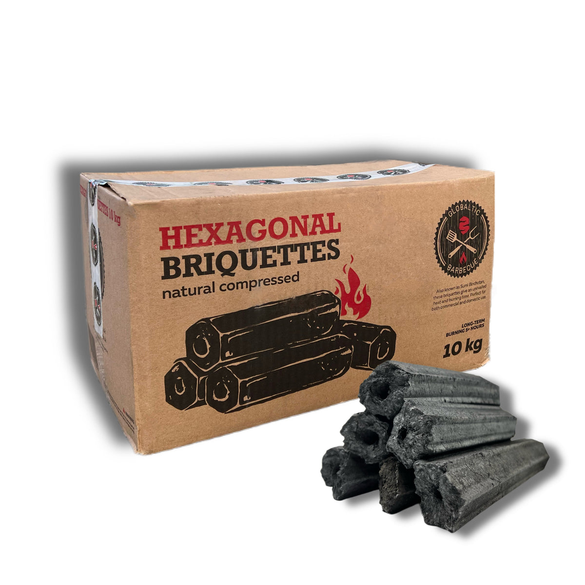 Briquettes de charbon de bois qualité restaurant Big K 10kg